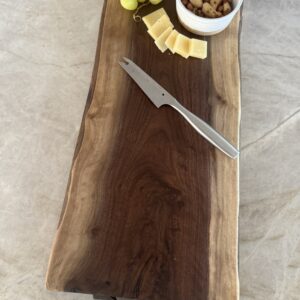 Walnut Board, large with metal handles #1