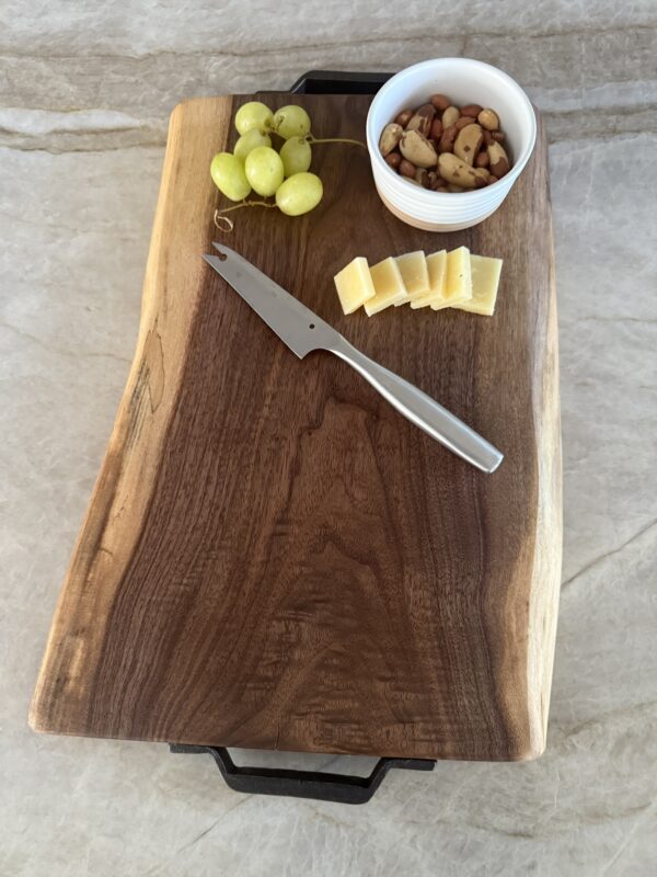 Walnut Board, short with metal handles
