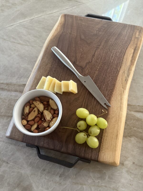 Walnut Board, short with metal handles - Image 2