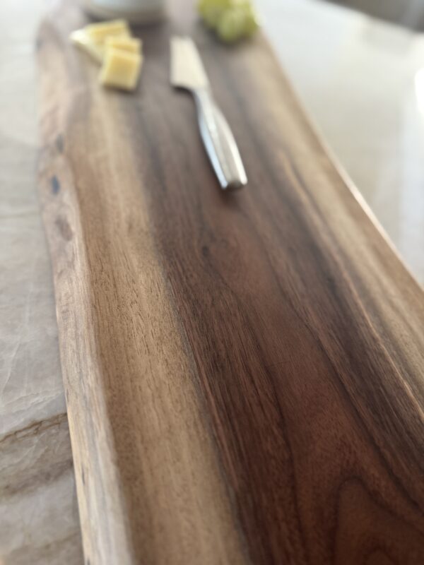 Walnut Board, large with metal handles #2 - Image 4