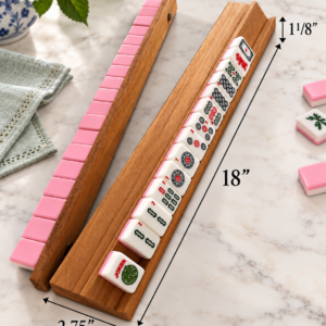 handmade wooden mah jongg racks, 18"