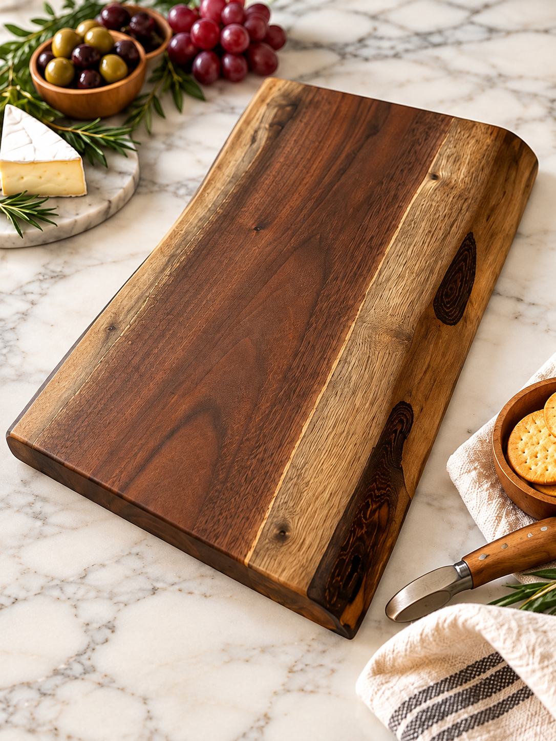 walnut charcuterie board